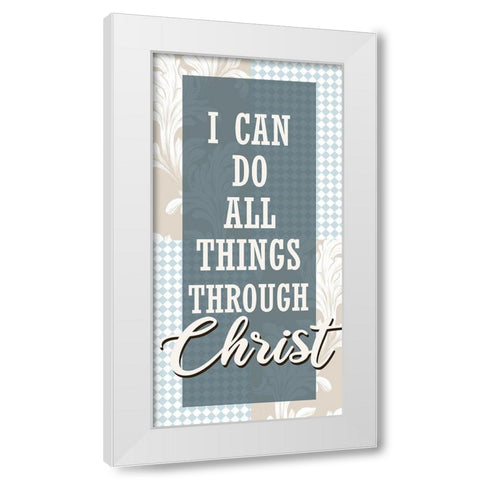 All Things 1 White Modern Wood Framed Art Print by Allen, Kimberly