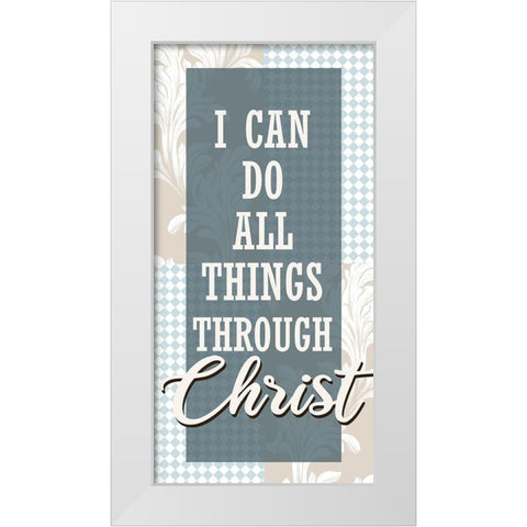 All Things 1 White Modern Wood Framed Art Print by Allen, Kimberly