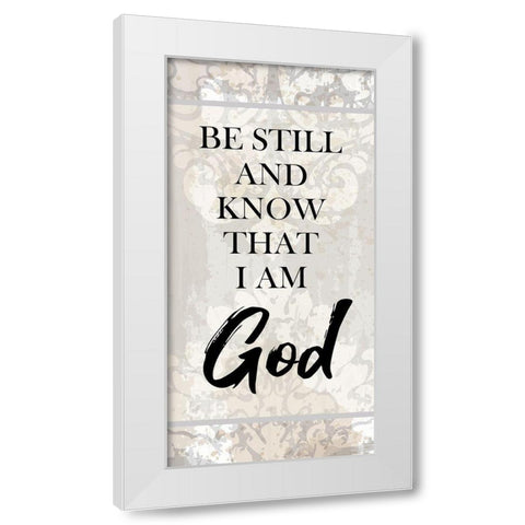 Know 1 White Modern Wood Framed Art Print by Allen, Kimberly