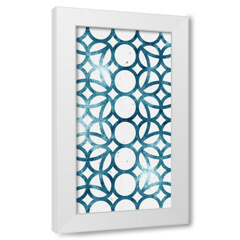 Panel Blues 2 White Modern Wood Framed Art Print by Allen, Kimberly
