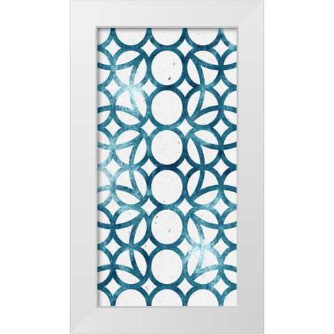 Panel Blues 2 White Modern Wood Framed Art Print by Allen, Kimberly