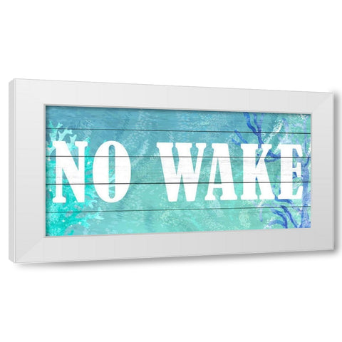 No Wake White Modern Wood Framed Art Print by Allen, Kimberly