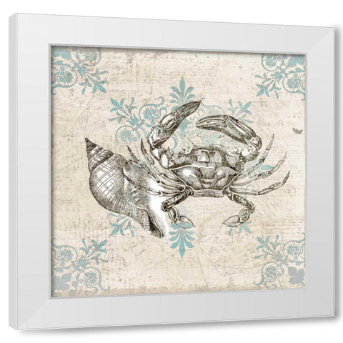 Sea Life C White Modern Wood Framed Art Print by Allen, Kimberly