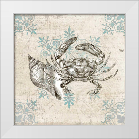 Sea Life C White Modern Wood Framed Art Print by Allen, Kimberly