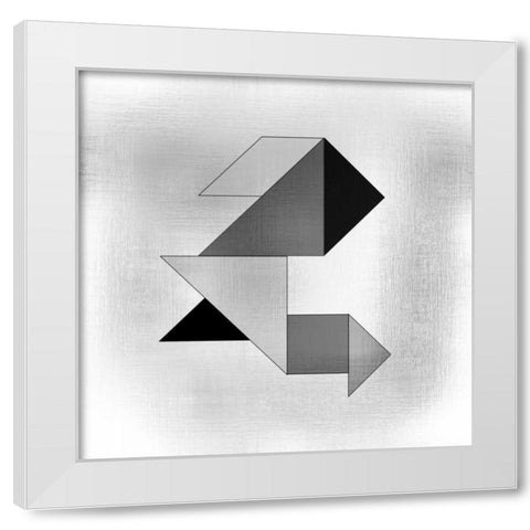 Geo 1 White Modern Wood Framed Art Print by Allen, Kimberly