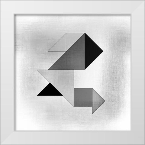 Geo 1 White Modern Wood Framed Art Print by Allen, Kimberly