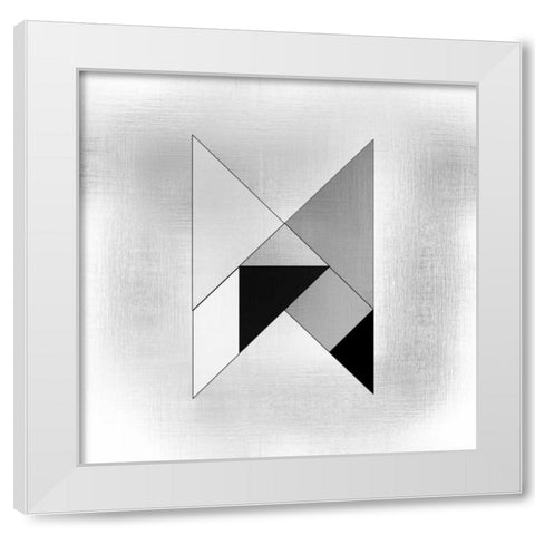 Geo 2 White Modern Wood Framed Art Print by Allen, Kimberly