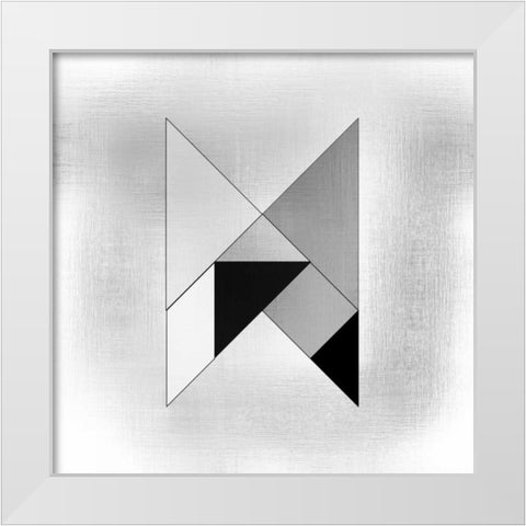 Geo 2 White Modern Wood Framed Art Print by Allen, Kimberly