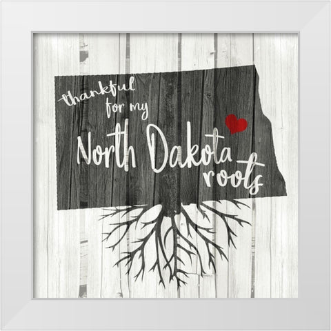 ND Roots White Modern Wood Framed Art Print by Kimberly, Allen