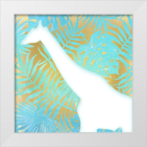 On Jungle Safari 1 White Modern Wood Framed Art Print by Kimberly, Allen