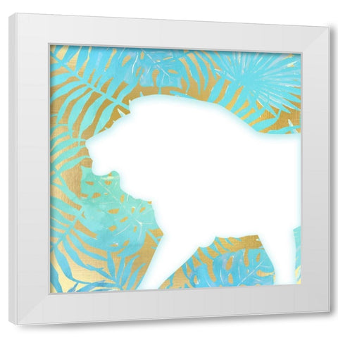 On Jungle Safari 3 White Modern Wood Framed Art Print by Kimberly, Allen
