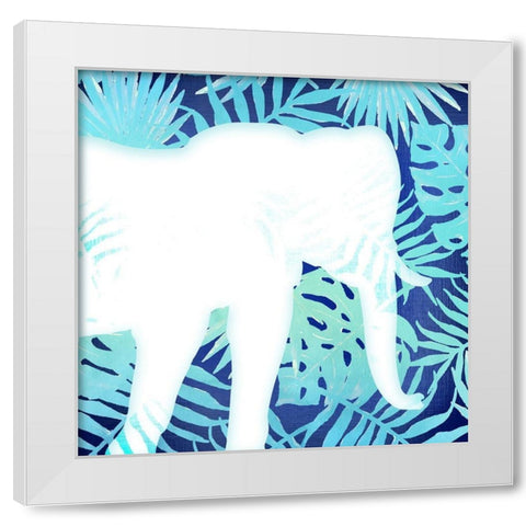 On Jungle Safari 4 White Modern Wood Framed Art Print by Kimberly, Allen
