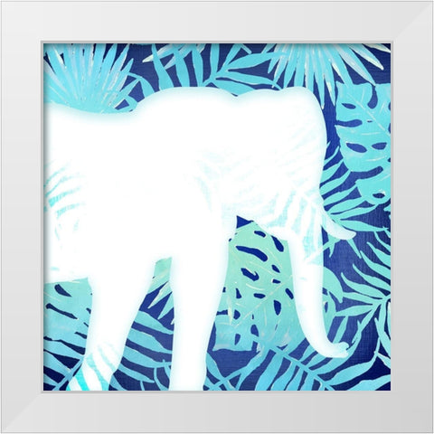 On Jungle Safari 4 White Modern Wood Framed Art Print by Kimberly, Allen