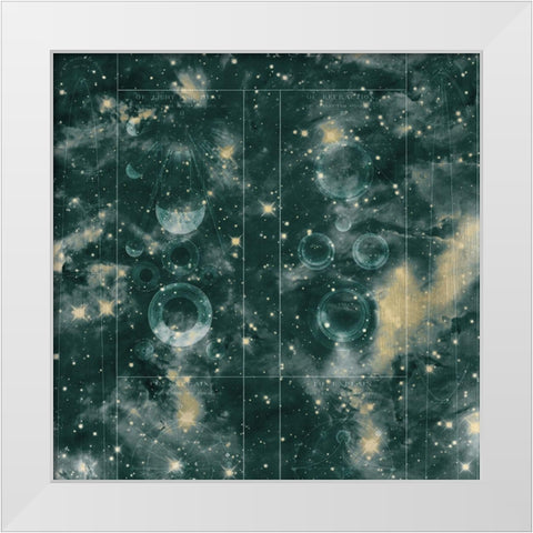 Celestial 4 White Modern Wood Framed Art Print by Kimberly, Allen
