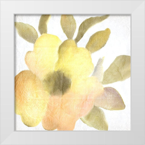 Summer Blooms 1 White Modern Wood Framed Art Print by Kimberly, Allen