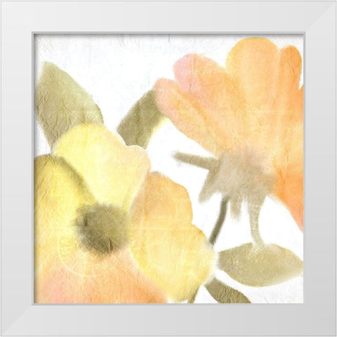 Summer Blooms 2 White Modern Wood Framed Art Print by Kimberly, Allen
