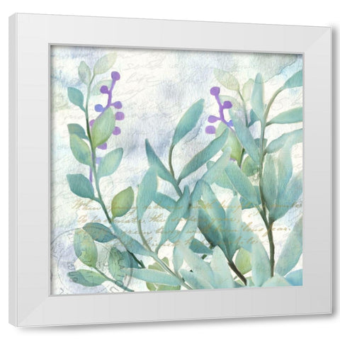 Watercolor Floral 2 White Modern Wood Framed Art Print by Kimberly, Allen