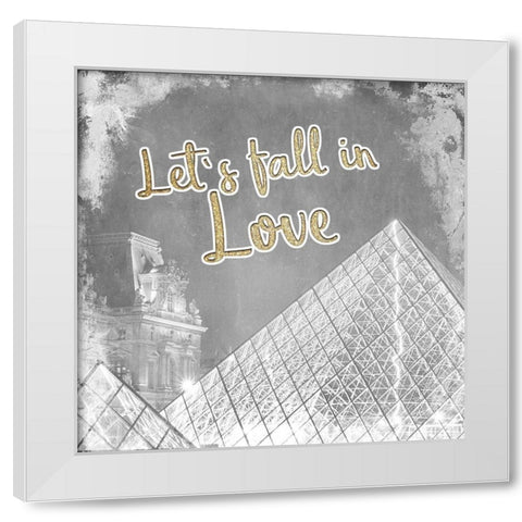 Meet Me in Paris 3 White Modern Wood Framed Art Print by Kimberly, Allen