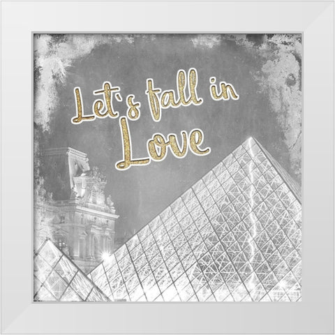 Meet Me in Paris 3 White Modern Wood Framed Art Print by Kimberly, Allen