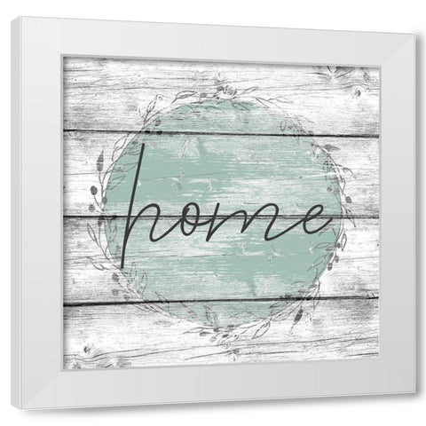 Home White Modern Wood Framed Art Print by Kimberly, Allen