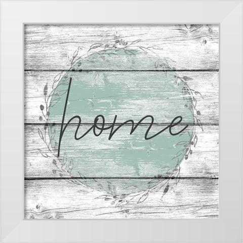 Home White Modern Wood Framed Art Print by Kimberly, Allen