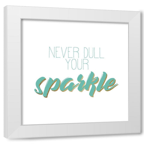 Sparkle and Shine 1 White Modern Wood Framed Art Print by Kimberly, Allen