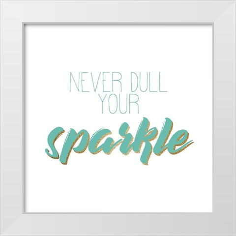 Sparkle and Shine 1 White Modern Wood Framed Art Print by Kimberly, Allen