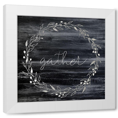 Gather White Modern Wood Framed Art Print by Kimberly, Allen
