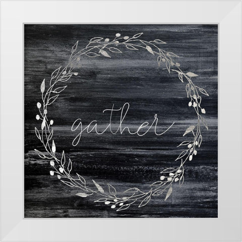 Gather White Modern Wood Framed Art Print by Kimberly, Allen