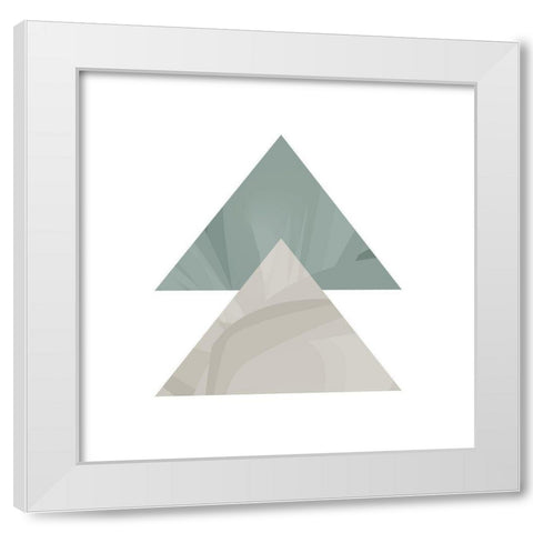 Mountains 1 White Modern Wood Framed Art Print by Kimberly, Allen