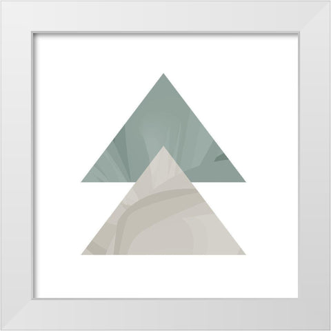 Mountains 1 White Modern Wood Framed Art Print by Kimberly, Allen