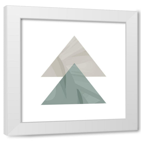 Mountains 3 White Modern Wood Framed Art Print by Kimberly, Allen