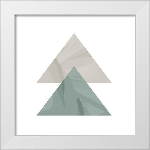 Mountains 3 White Modern Wood Framed Art Print by Kimberly, Allen