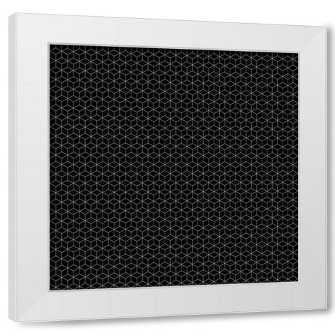 Black and White Pattern 2 White Modern Wood Framed Art Print by Kimberly, Allen