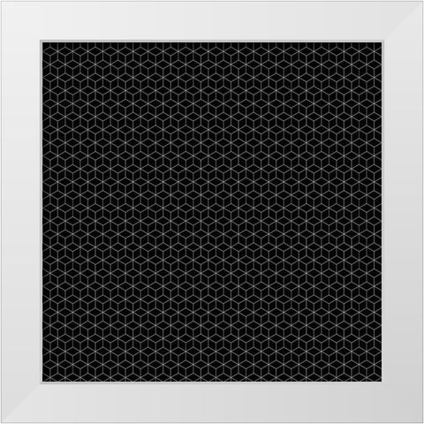 Black and White Pattern 2 White Modern Wood Framed Art Print by Kimberly, Allen