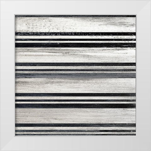 Black and White Pattern 3 White Modern Wood Framed Art Print by Kimberly, Allen