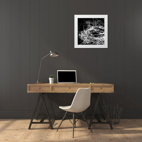 White Nest 1 White Modern Wood Framed Art Print by Kimberly, Allen