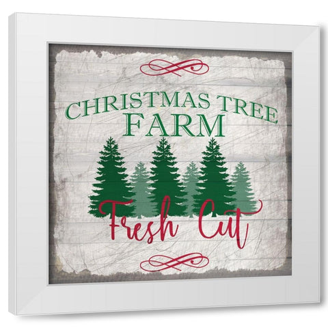 Nostalgic Christmas 3 White Modern Wood Framed Art Print by Kimberly, Allen