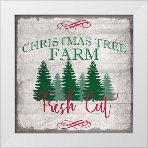 Nostalgic Christmas 3 White Modern Wood Framed Art Print by Kimberly, Allen