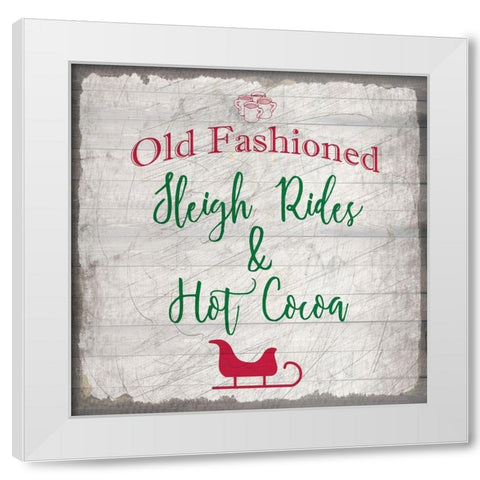 Nostalgic Christmas 4 White Modern Wood Framed Art Print by Kimberly, Allen