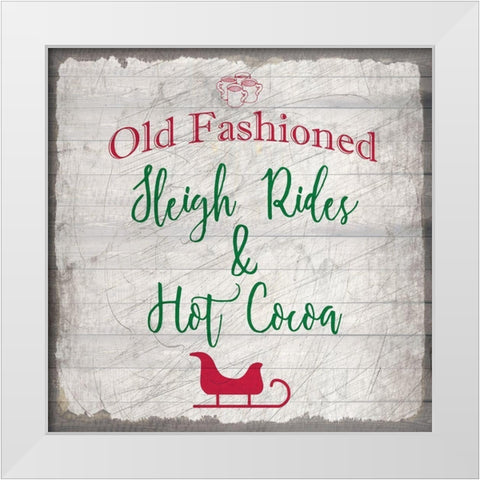 Nostalgic Christmas 4 White Modern Wood Framed Art Print by Kimberly, Allen