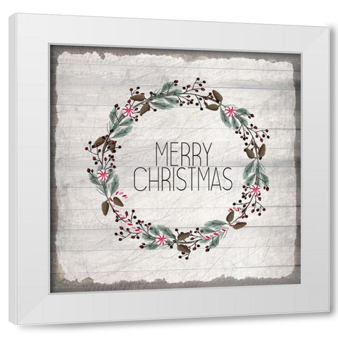 Nostalgic Christmas 9 White Modern Wood Framed Art Print by Kimberly, Allen