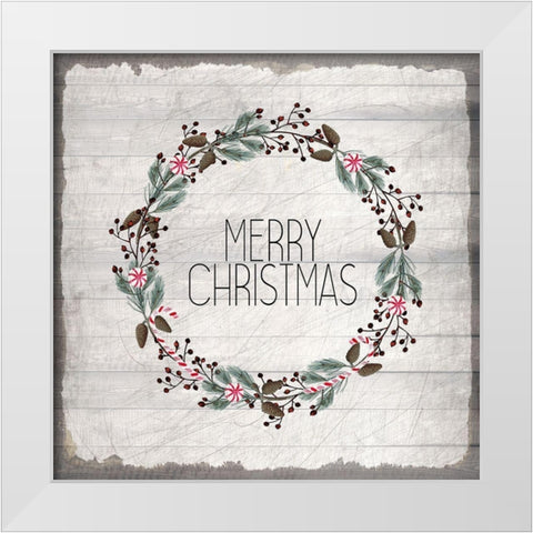 Nostalgic Christmas 9 White Modern Wood Framed Art Print by Kimberly, Allen