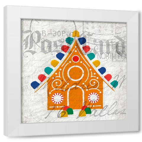 Nostalgic Christmas 7 White Modern Wood Framed Art Print by Kimberly, Allen