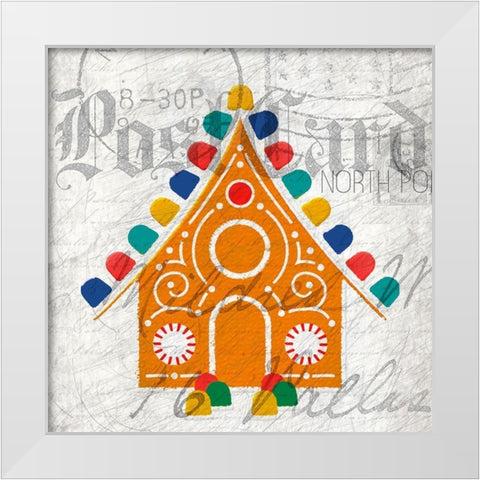 Nostalgic Christmas 7 White Modern Wood Framed Art Print by Kimberly, Allen