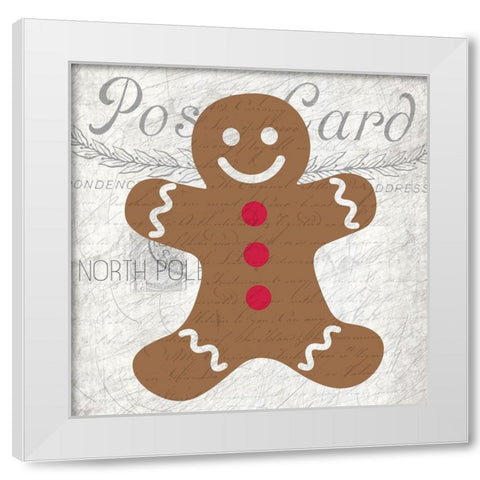 Nostalgic Christmas 10 White Modern Wood Framed Art Print by Kimberly, Allen
