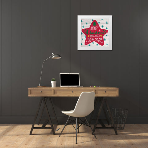 Nostalgic Christmas 14 White Modern Wood Framed Art Print by Kimberly, Allen
