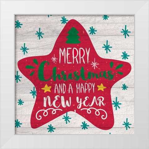 Nostalgic Christmas 14 White Modern Wood Framed Art Print by Kimberly, Allen