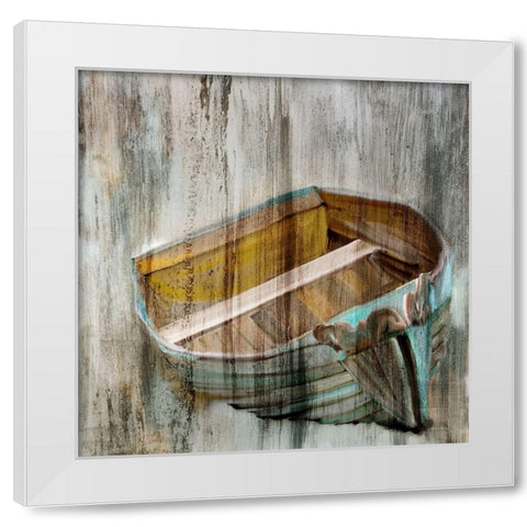 Beached White Modern Wood Framed Art Print by Kimberly, Allen