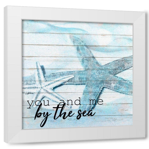 A Day at The Beach 6 White Modern Wood Framed Art Print by Kimberly, Allen